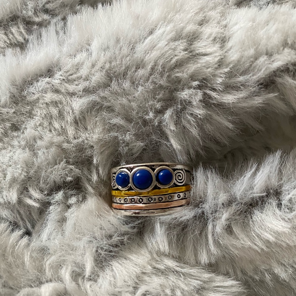 Multi metal stacked ring size 6
